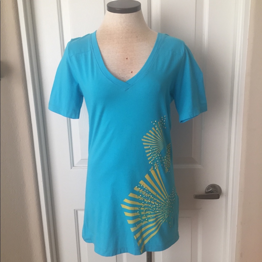 For Love and Liberty Abstract Butterfly Tee